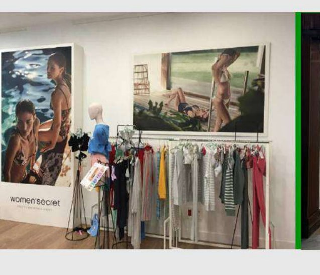 Decoración de escaparate de Women'secret